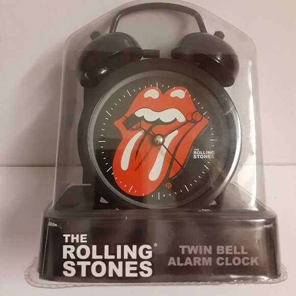 The ROLLING STONES Alarm Clock Tongue Logo Twin Bell Bioworld 2005 NEW NOS NIP - Picture 3 of 7